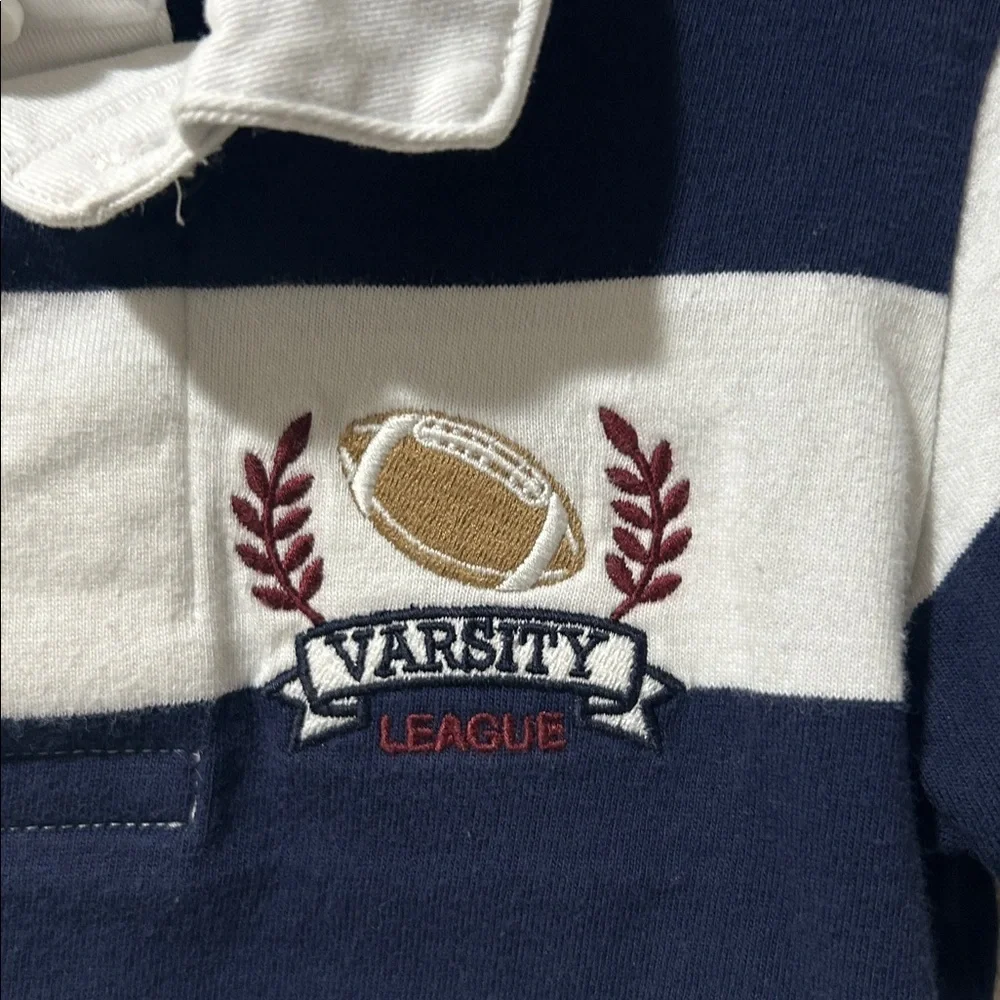 Gymboree Boys Striped Varsity Polo - Classroom Cutie